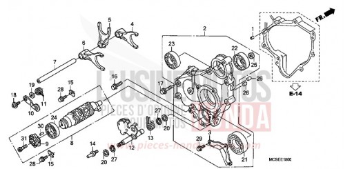 BARILLET DE SELECTION ST1300A9 de 2009